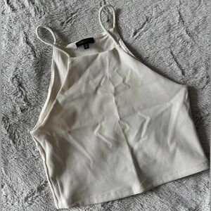 Ribbed contour cropped top